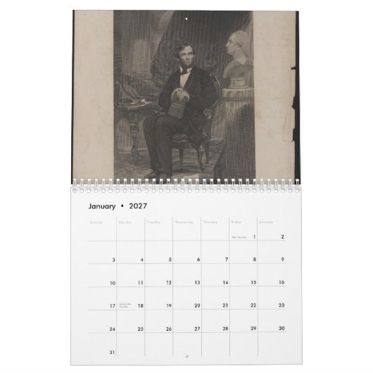 Abraham Lincoln-Kalender Kalender (Jan 2027)
