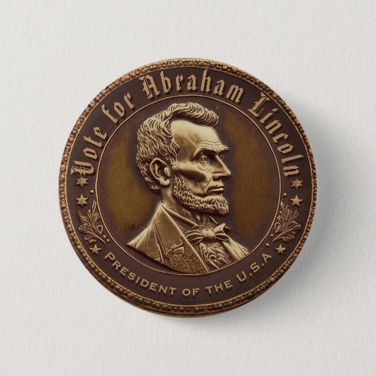 Abraham Lincoln Kampagne Button (Vorderseite)