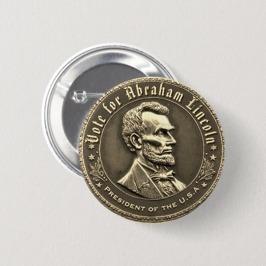 Abraham Lincoln Kampagne Button (Vorne & Hinten)