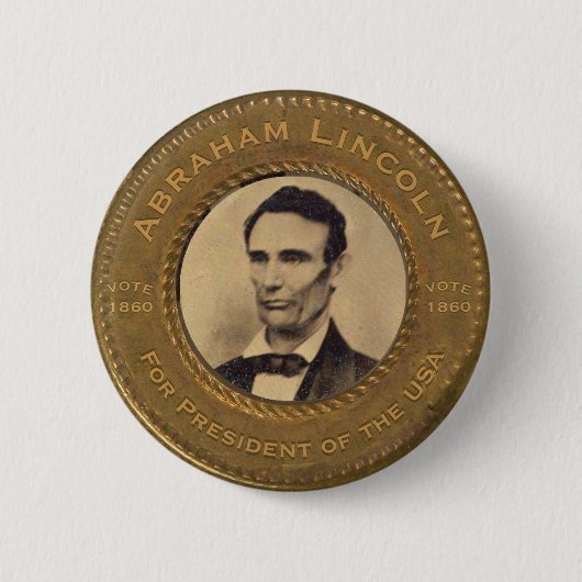 Abraham Lincoln-Kampagnen-Knopf Button (Vorderseite)