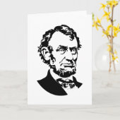 Abraham Lincoln Karte (Gelbe Blume)