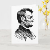 Abraham Lincoln Karte (Gelbe Blume)