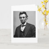 Abraham Lincoln Karte (Gelbe Blume)