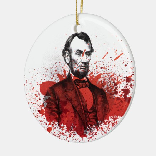 Abraham Lincoln Keramik Ornament (Links)