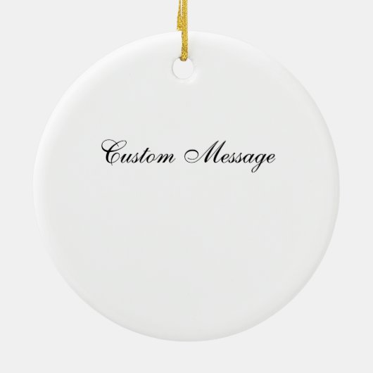 Abraham Lincoln Keramik Ornament (Hinten)