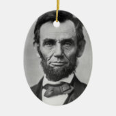 Abraham Lincoln Keramik Ornament (Vorne)