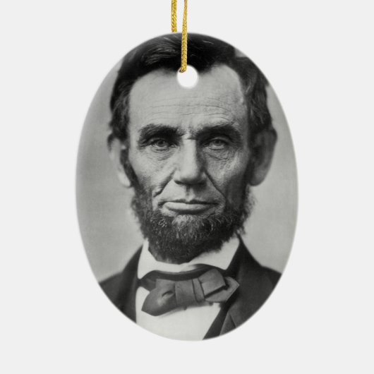 Abraham Lincoln Keramik Ornament (Hinten)