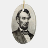 Abraham Lincoln Keramikornament (Links)