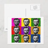 Abraham Lincoln Kunstgeschenke - Einzigartige 9 Fo Postkarte (Vorne/Hinten)