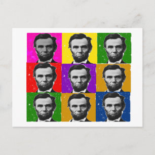 Abraham Lincoln Kunstgeschenke - Einzigartige 9 Fo Postkarte