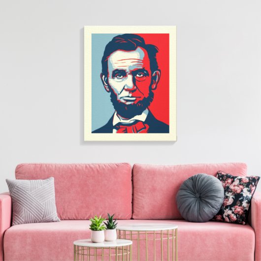 Abraham Lincoln Leinwand (Insitu (Wohnzimmer))