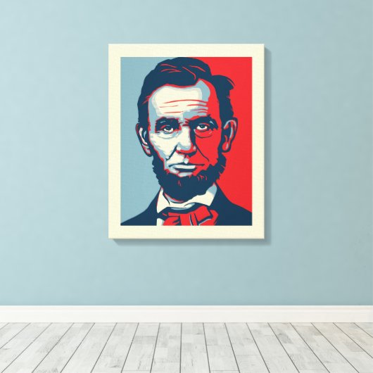 Abraham Lincoln Leinwand (Insitu (Holzboden))