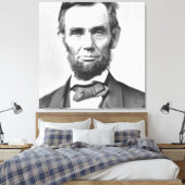 Abraham Lincoln Leinwanddruck (Insitu (Schlafzimmer))