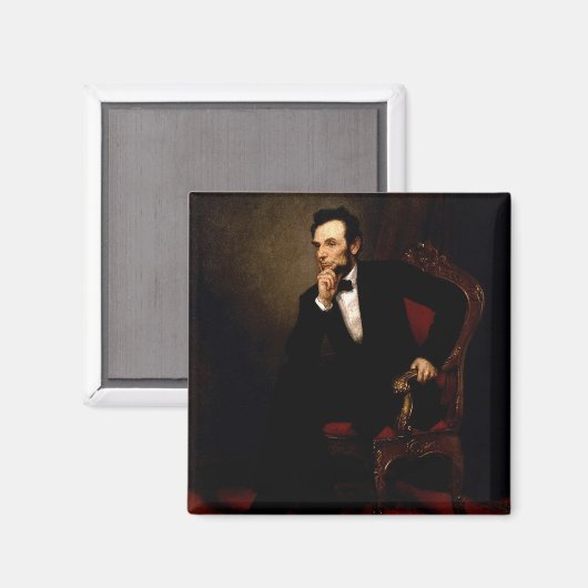 Abraham Lincoln Magnet (Vorderseite/Rückseite)