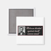 Abraham Lincoln Magnet (Vorderseite/Rückseite)