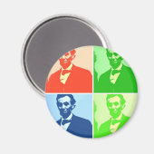 Abraham Lincoln Magnet (Vorderseite/Rückseite)