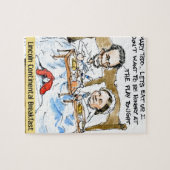 Abraham Lincoln & Mary Todd Frühstück im Bett Puzzle (Horizontal)
