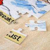 Abraham Lincoln & Mary Todd Frühstück im Bett Puzzle (Seite)