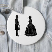 Abraham lincoln mary todd lincoln Silhouette Button (Beispiel)