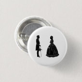 Abraham lincoln mary todd lincoln Silhouette Button (Vorne & Hinten)