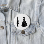 Abraham lincoln mary todd lincoln Silhouette Button (Beispiel)