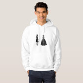 Abraham lincoln mary todd lincoln Silhouette Hoodie (Vorne ganz)