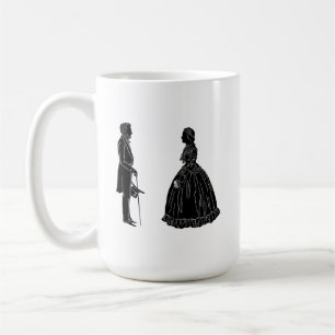 Abraham lincoln mary todd lincoln Silhouette Kaffeetasse