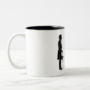 Abraham lincoln mary todd lincoln Silhouette Zweifarbige Tasse