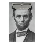 Abraham Lincoln Mini Klemmbrett (Vorderseite)