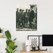 Abraham Lincoln mit Truppen 1862 Poster (Heimbüro)