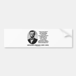 Abraham Lincoln nach dem Thema der Bildung Autoaufkleber