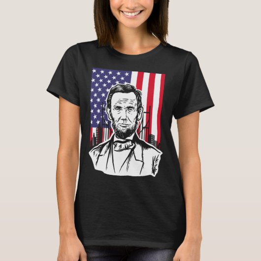 Abraham Lincoln oder Sei exzellent zueinander oder T-Shirt (Vorderseite)