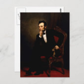 Abraham Lincoln Offiziell White House Portrait Postkarte (Vorne/Hinten)