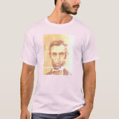 Abraham Lincoln Original Artwork T - Shirt (Vorderseite)