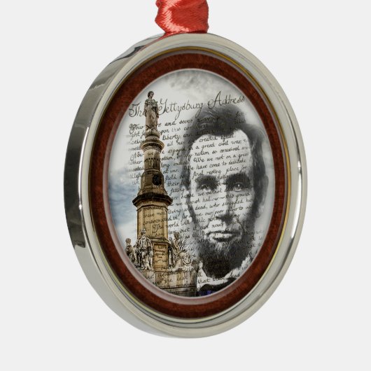 Abraham Lincoln Ornament Aus Metall (Rechts)