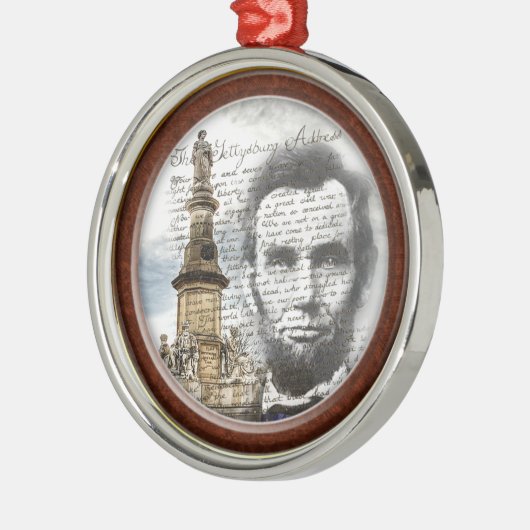 Abraham Lincoln Ornament Aus Metall (Links)