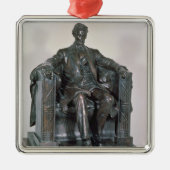 Abraham Lincoln Ornament Aus Metall (Vorne)