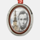 Abraham Lincoln Ornament Aus Metall (Links)