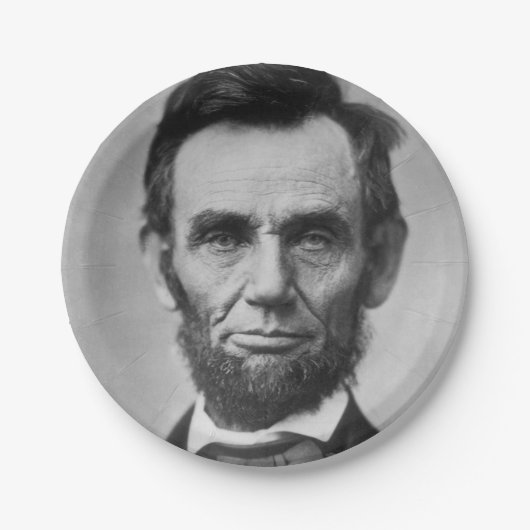 Abraham Lincoln Pappteller (Vorderseite)