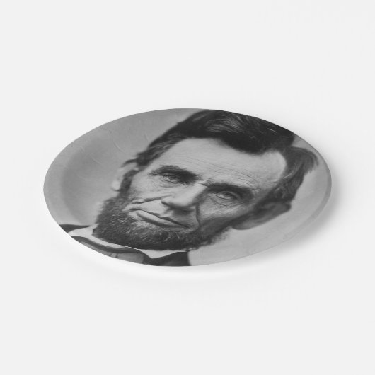 Abraham Lincoln Pappteller (Schrägansicht)