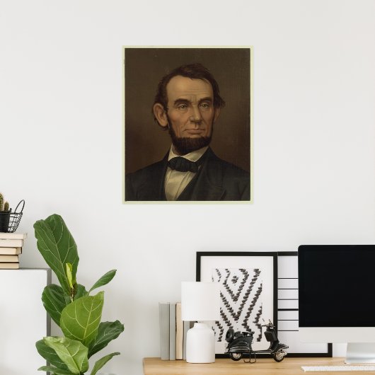 Abraham Lincoln Picture Gerahmt Poster (Heimbüro)