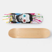 Abraham Lincoln Pop Art Multicolor-Spritztechnik-S Skateboard (Horizontal)