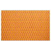 Abraham Lincoln - Pop Art Orange & Red Stoff (Yard (91,4 cm))