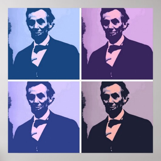 Abraham Lincoln Pop Art Poster (Vorne)