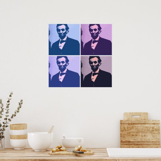 Abraham Lincoln Pop Art Poster (Küche)