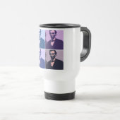 Abraham Lincoln Pop Art Reisebecher (VorderseiteRechts)