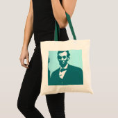 Abraham Lincoln Pop Art Tragetasche (Vorderseite (Produkt))