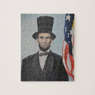 Abraham Lincoln Portrait Art Puzzle