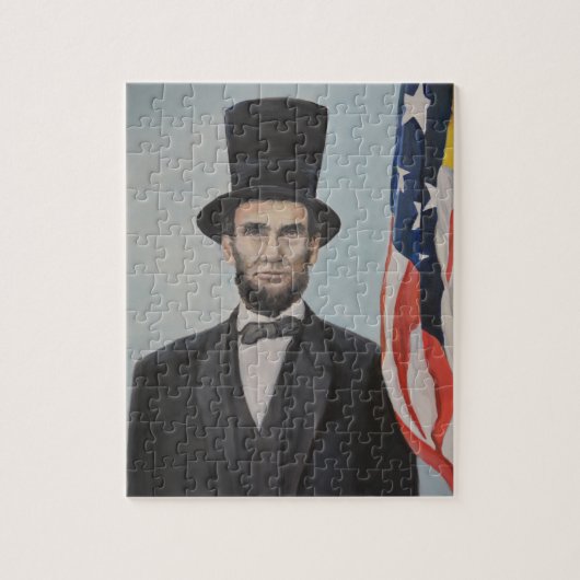 Abraham Lincoln Portrait Art Puzzle (Vertikal)