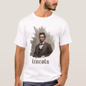Abraham Lincoln Portrait Art T-Shirt (Vorderseite)